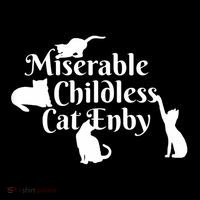 Miserable Childless Cat Enby Toddler Sweatshirt