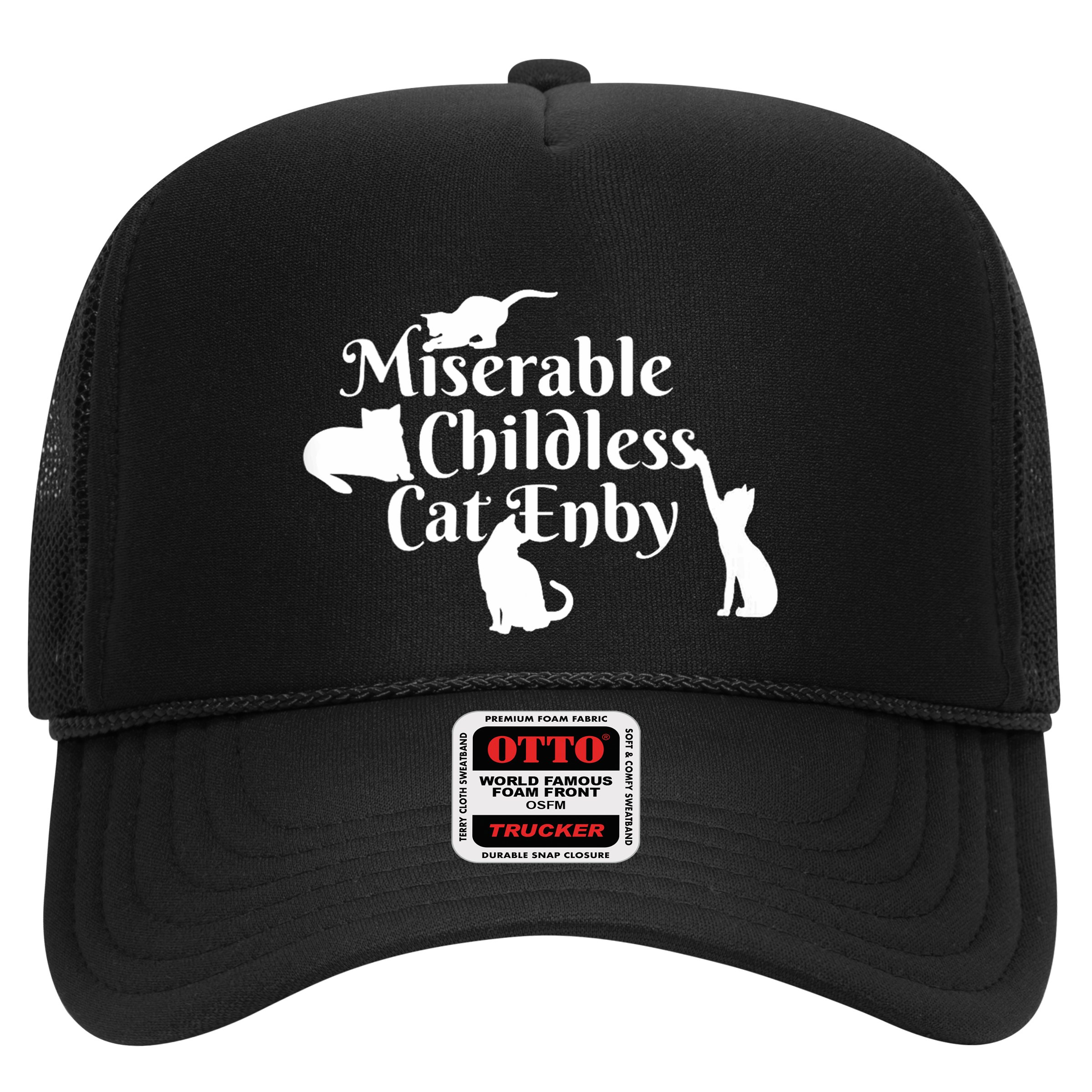 Miserable Childless Cat Enby Hat