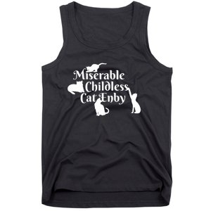 Miserable Childless Cat Enby Tank Top