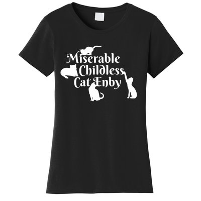 Miserable Childless Cat Enby Women's T-Shirt