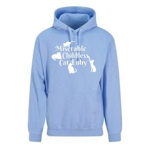 Miserable Childless Cat Enby Unisex Surf Hoodie