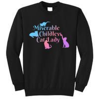 Miserable Childless Cat Lady Funny Tall Sweatshirt