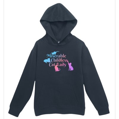 Miserable Childless Cat Lady Funny Urban Pullover Hoodie