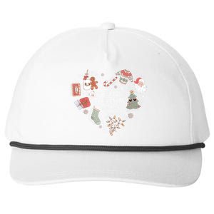 Merry Christmas Candy Cane Having Stocking Christmas Music Snapback Five-Panel Rope Hat