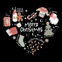 Merry Christmas Candy Cane Having Stocking Christmas Music 16 in Basic Backpack