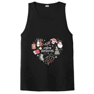 Merry Christmas Candy Cane Having Stocking Christmas Music PosiCharge Competitor Tank