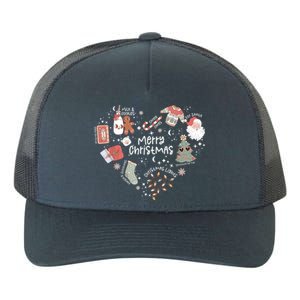 Merry Christmas Candy Cane Having Stocking Christmas Music Yupoong Adult 5-Panel Trucker Hat