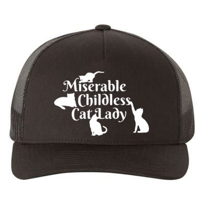 Miserable Childless Cat Lady Yupoong Adult 5-Panel Trucker Hat