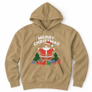 Meowy Christmas Cat Lover Festive Hoodie