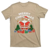 Meowy Christmas Cat Lover Festive T-Shirt