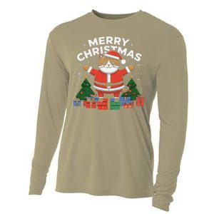 Meowy Christmas Cat Lover Festive Cooling Performance Long Sleeve Crew