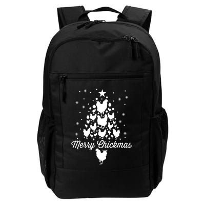 Merry Chickmas Christmas Chicken Tree Funny Poultry Gift Cool Gift Backpack