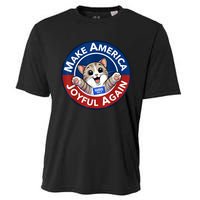 Make Cute Cat America Joyful Again Harris Waltz Funny Saying Cooling Performance Crew T-Shirt