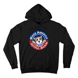 Make Cute Cat America Joyful Again Harris Waltz Funny Saying Hoodie