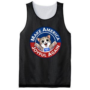 Make Cute Cat America Joyful Again Harris Waltz Funny Saying Mesh Reversible Basketball Jersey Tank