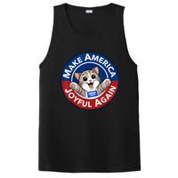 Make Cute Cat America Joyful Again Harris Waltz Funny Saying PosiCharge Competitor Tank