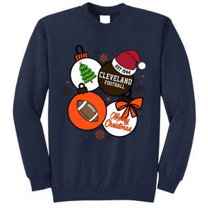 Merry Christmas Cleveland Football Est 1944 Tall Sweatshirt