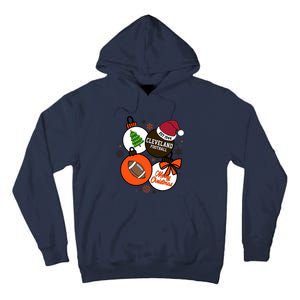 Merry Christmas Cleveland Football Est 1944 Tall Hoodie