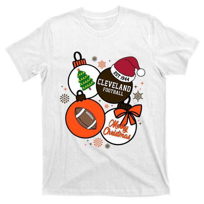 Merry Christmas Cleveland Football Est 1944 T-Shirt