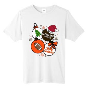 Merry Christmas Cleveland Football Est 1944 Tall Fusion ChromaSoft Performance T-Shirt