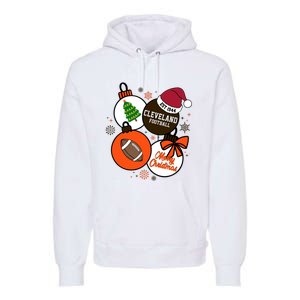 Merry Christmas Cleveland Football Est 1944 Premium Hoodie