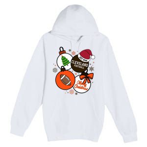 Merry Christmas Cleveland Football Est 1944 Premium Pullover Hoodie