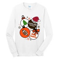 Merry Christmas Cleveland Football Est 1944 Tall Long Sleeve T-Shirt