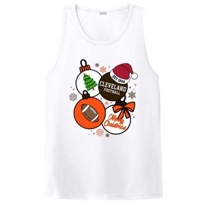 Merry Christmas Cleveland Football Est 1944 PosiCharge Competitor Tank