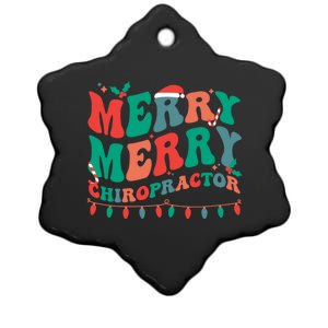 Merry Chiropractor Christmas Chiropractic Xmas Party Gift Ceramic Star Ornament