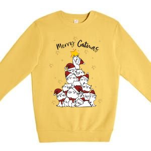 Merry Catmas Christmas Premium Crewneck Sweatshirt