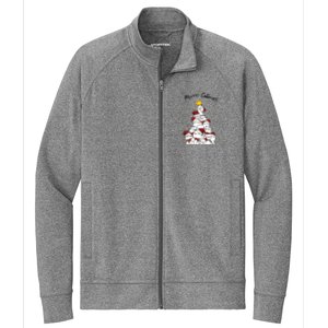 Merry Catmas Christmas Stretch Full-Zip Cadet Jacket