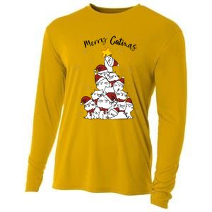 Merry Catmas Christmas Cooling Performance Long Sleeve Crew