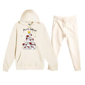 Merry Catmas Christmas Premium Hooded Sweatsuit Set