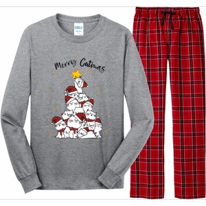 Merry Catmas Christmas Long Sleeve Pajama Set