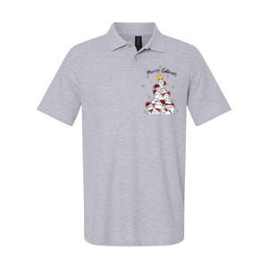 Merry Catmas Christmas Softstyle Adult Sport Polo