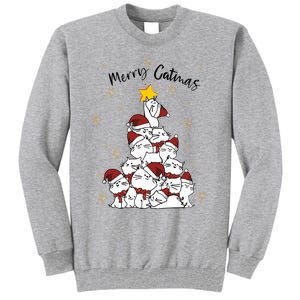 Merry Catmas Christmas Tall Sweatshirt