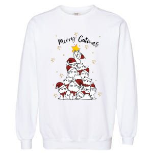 Merry Catmas Christmas Garment-Dyed Sweatshirt