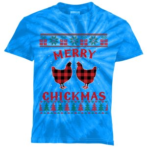 Merry Chickmas Christmas Chicken Ugly Christmas Sweater Great Gift Kids Tie-Dye T-Shirt