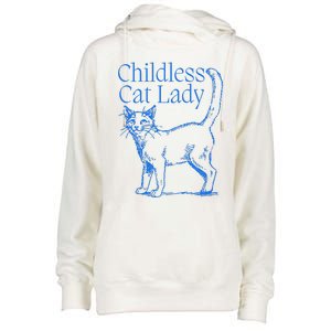 Meidastouch Childless Cat Lady Womens Funnel Neck Pullover Hood