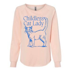 Meidastouch Childless Cat Lady Womens California Wash Sweatshirt