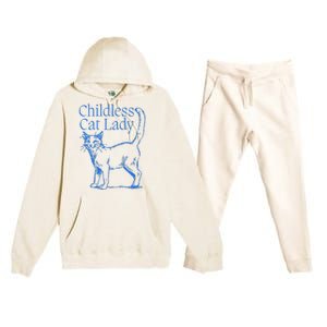 Meidastouch Childless Cat Lady Premium Hooded Sweatsuit Set