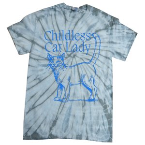 Meidastouch Childless Cat Lady Tie-Dye T-Shirt