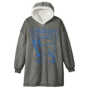 Meidastouch Childless Cat Lady Hooded Wearable Blanket