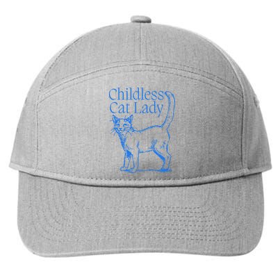 Meidastouch Childless Cat Lady 7-Panel Snapback Hat