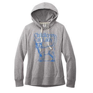 Meidastouch Childless Cat Lady Women's Fleece Hoodie