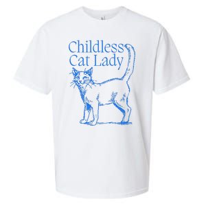 Meidastouch Childless Cat Lady Sueded Cloud Jersey T-Shirt