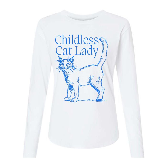 Meidastouch Childless Cat Lady Womens Cotton Relaxed Long Sleeve T-Shirt