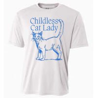 Meidastouch Childless Cat Lady Cooling Performance Crew T-Shirt