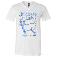 Meidastouch Childless Cat Lady V-Neck T-Shirt