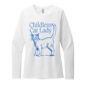 Meidastouch Childless Cat Lady Womens CVC Long Sleeve Shirt